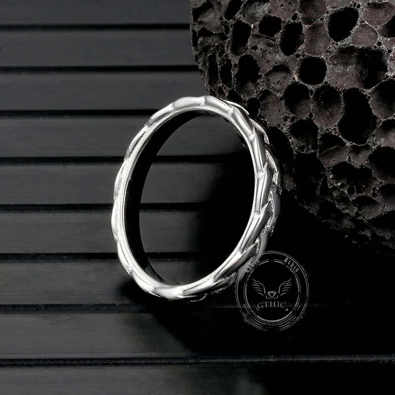 12830-simple-braided-pattern-stainless-steel-band-ring-7.webp Simple Braided Pattern Stainless Steel Band Ring