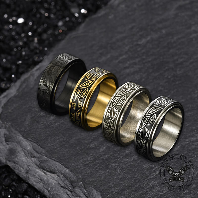 Stylish Corruption Demon Eye Spinner Ring