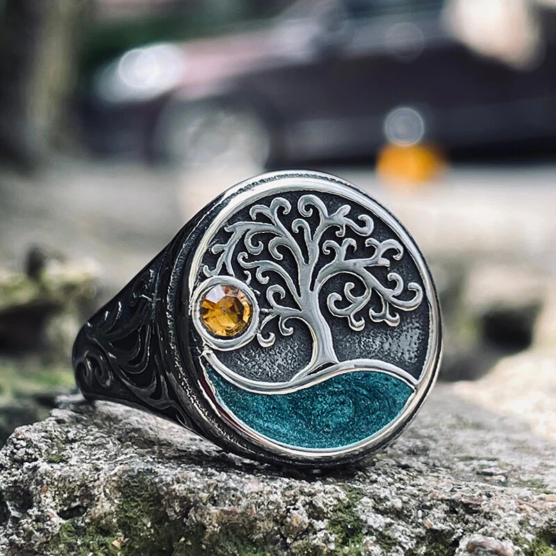 12985-viking-tree-of-life-stainless-steel-amulet-ring-1.webp Viking Tree of Life Stainless Steel Amulet Ring