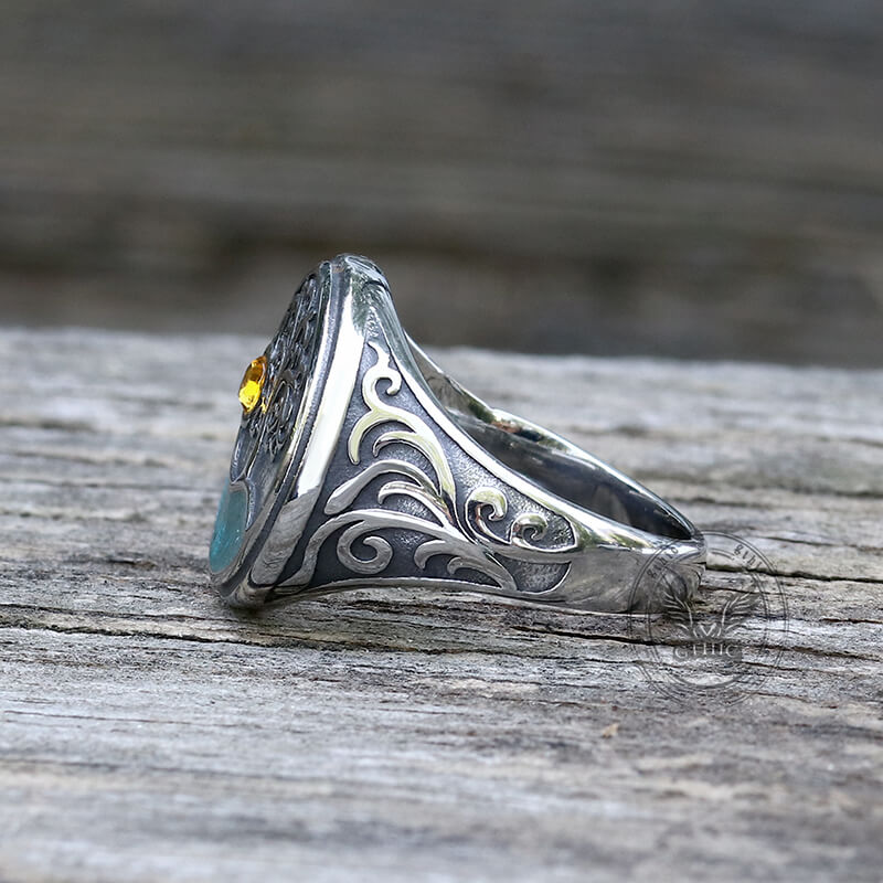 12985-viking-tree-of-life-stainless-steel-amulet-ring-6.jpg Viking Tree of Life Stainless Steel Amulet Ring