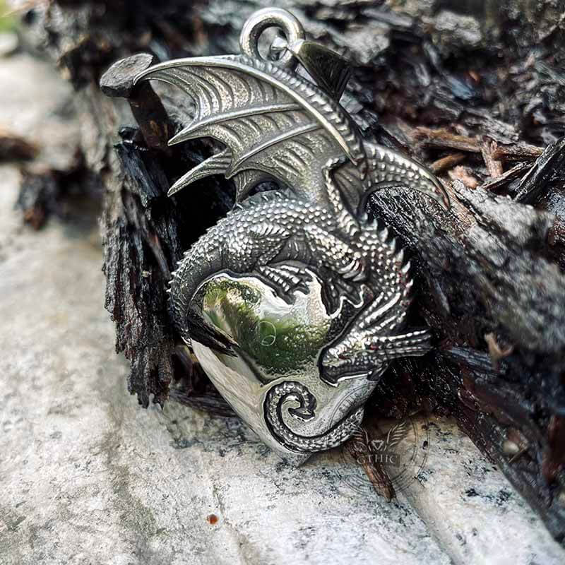 13025-gothic-dragon-heart-stainless-steel-pendant-3.jpg Gothic Dragon Heart Stainless Steel Pendant