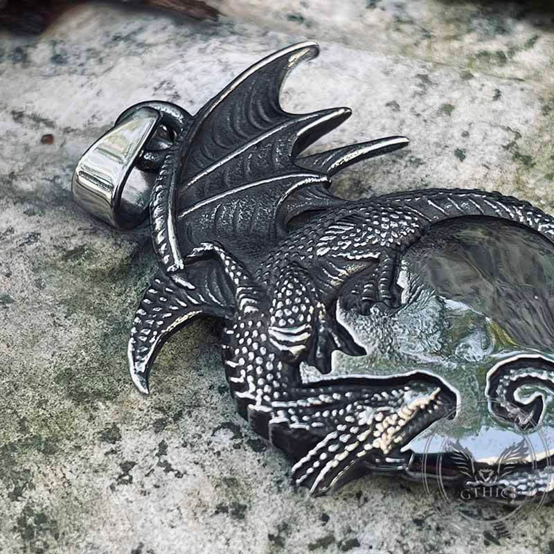 13025-gothic-dragon-heart-stainless-steel-pendant-4.jpg Gothic Dragon Heart Stainless Steel Pendant