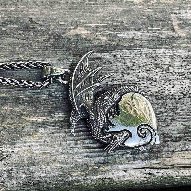 13025-gothic-dragon-heart-stainless-steel-pendant-6.jpg Gothic Dragon Heart Stainless Steel Pendant