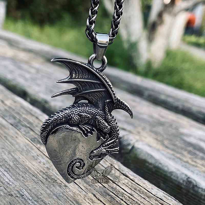 13025-gothic-dragon-heart-stainless-steel-pendant-7.jpg Gothic Dragon Heart Stainless Steel Pendant