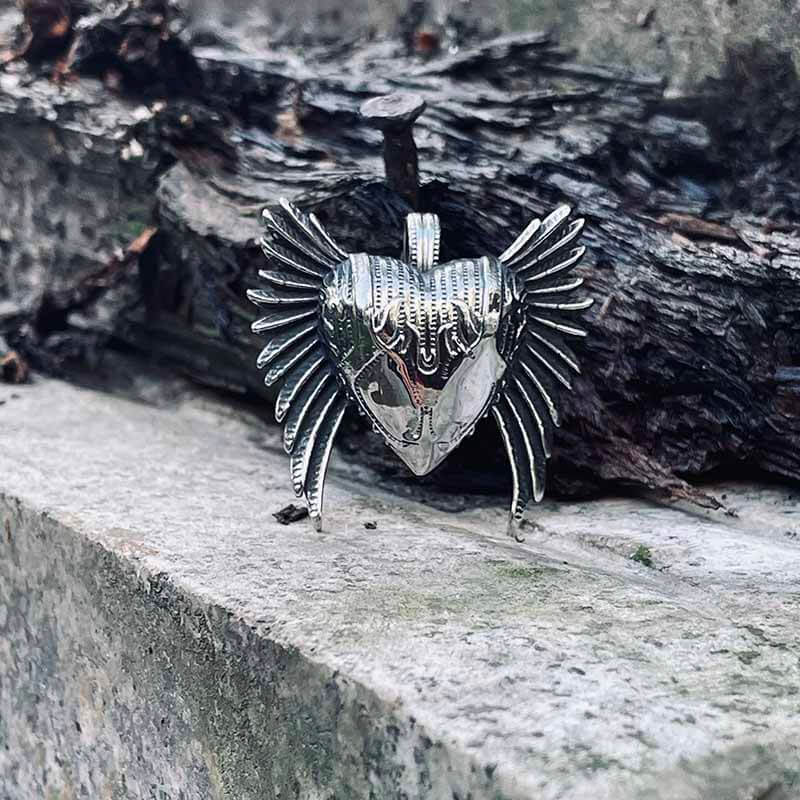 13034-devil-heart-wings-stainless-steel-pendant-1.jpg Devil Heart Wings Stainless Steel Pendant