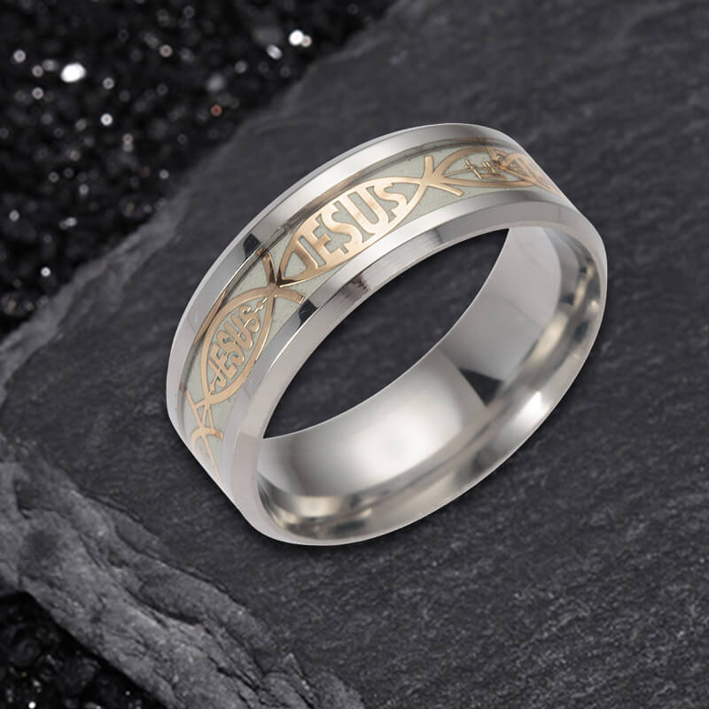 13115-luminous-jesus-fish-stainless-steel-ring-4.jpg Luminous Jesus Fish Stainless Steel Ring
