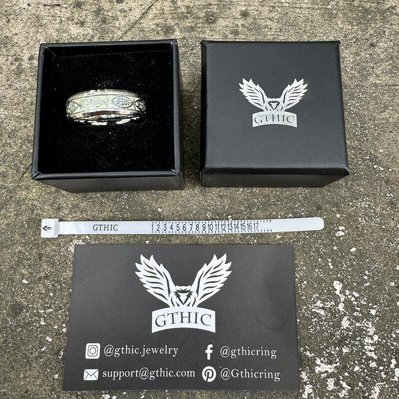 13115-luminous-jesus-fish-stainless-steel-ring-8.jpg Luminous Jesus Fish Stainless Steel Ring