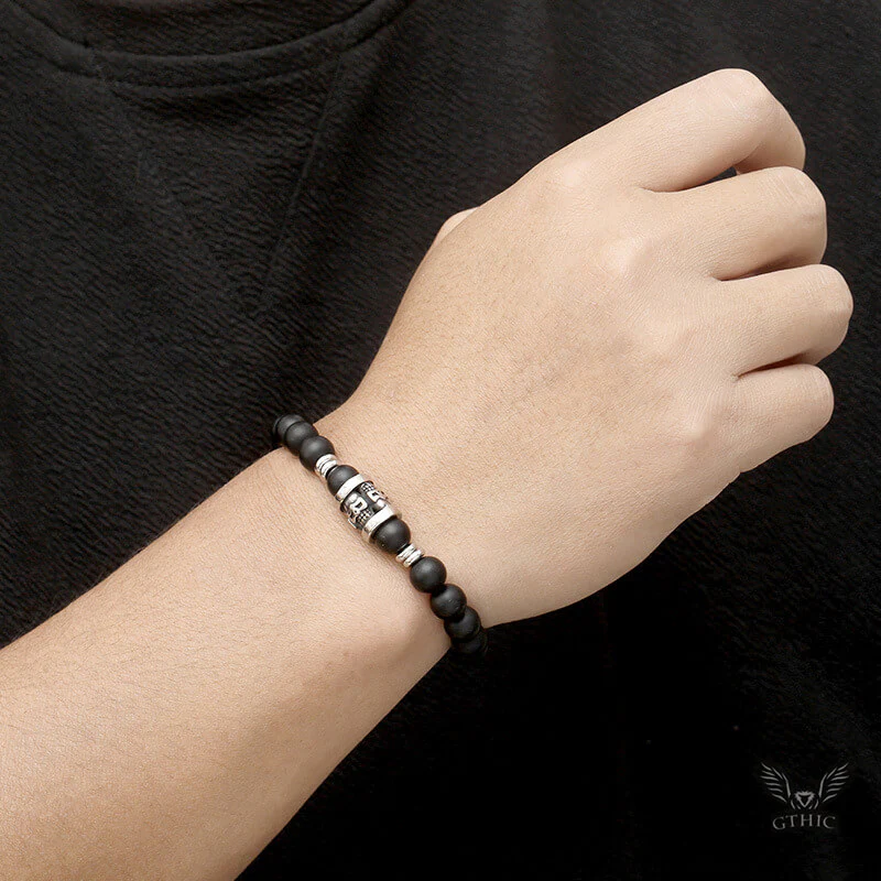 13144-vintage-skull-pattern-natural-stone-bracelet-3.webp Vintage Skull Pattern Natural Stone Bracelet