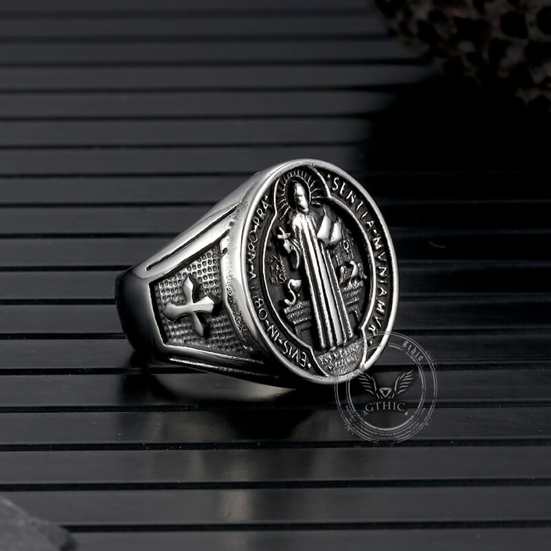 13152-st.-benedict-s-medal-exorcism-stainless-steel-ring-5.jpg St. Benedict's Medal Exorcism Stainless Steel Ring
