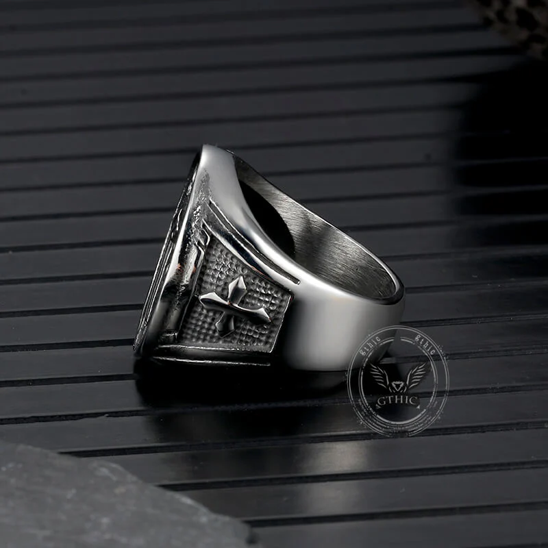 13152-st.-benedict-s-medal-exorcism-stainless-steel-ring-6.webp St. Benedict's Medal Exorcism Stainless Steel Ring