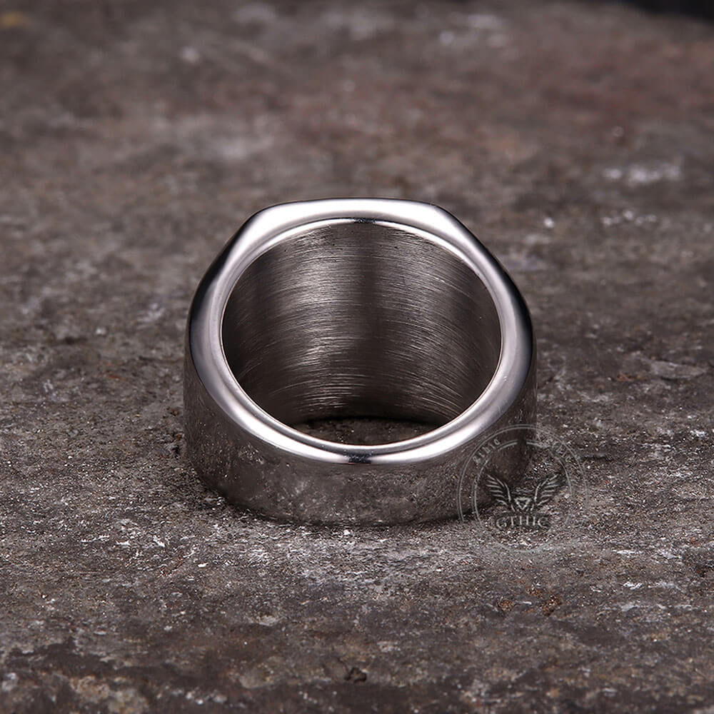 Philosopher Stone Stainless Steel Occultism Ring