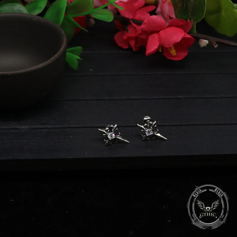 13210-cross-inlaid-black-stone-stainless-steel-earrings-10.webp Cross Inlaid Black Stone Stainless Steel Earrings