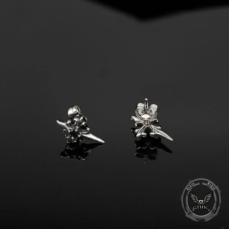 13210-cross-inlaid-black-stone-stainless-steel-earrings-11.webp Cross Inlaid Black Stone Stainless Steel Earrings