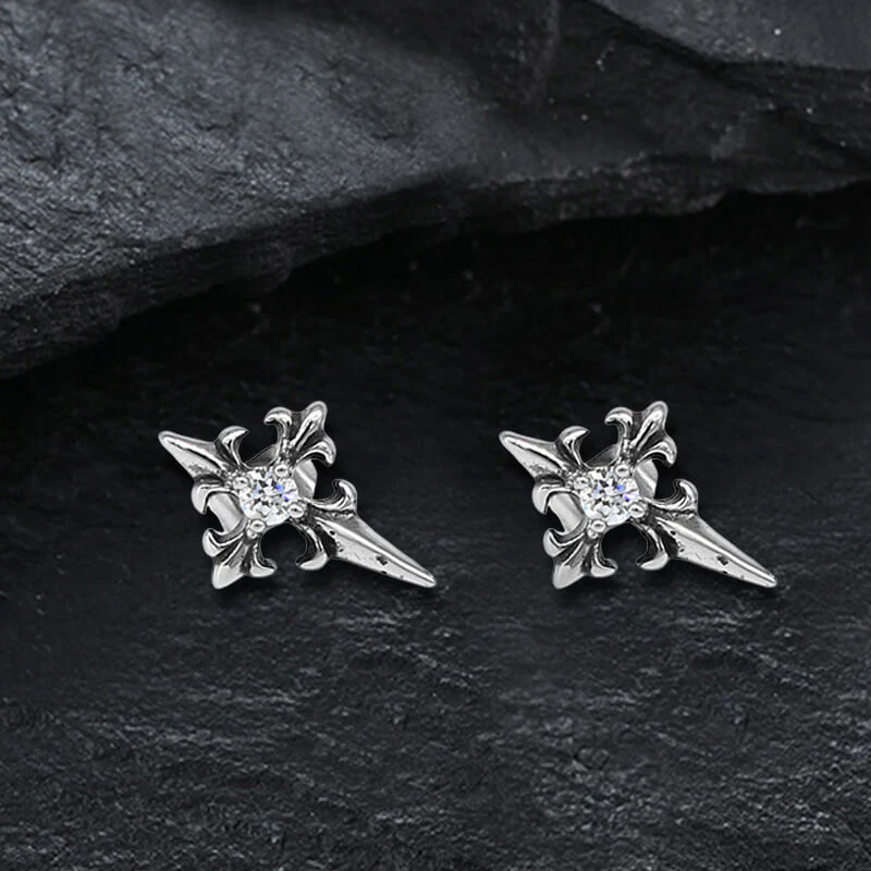 13210-cross-inlaid-black-stone-stainless-steel-earrings-4.webp Cross Inlaid Black Stone Stainless Steel Earrings