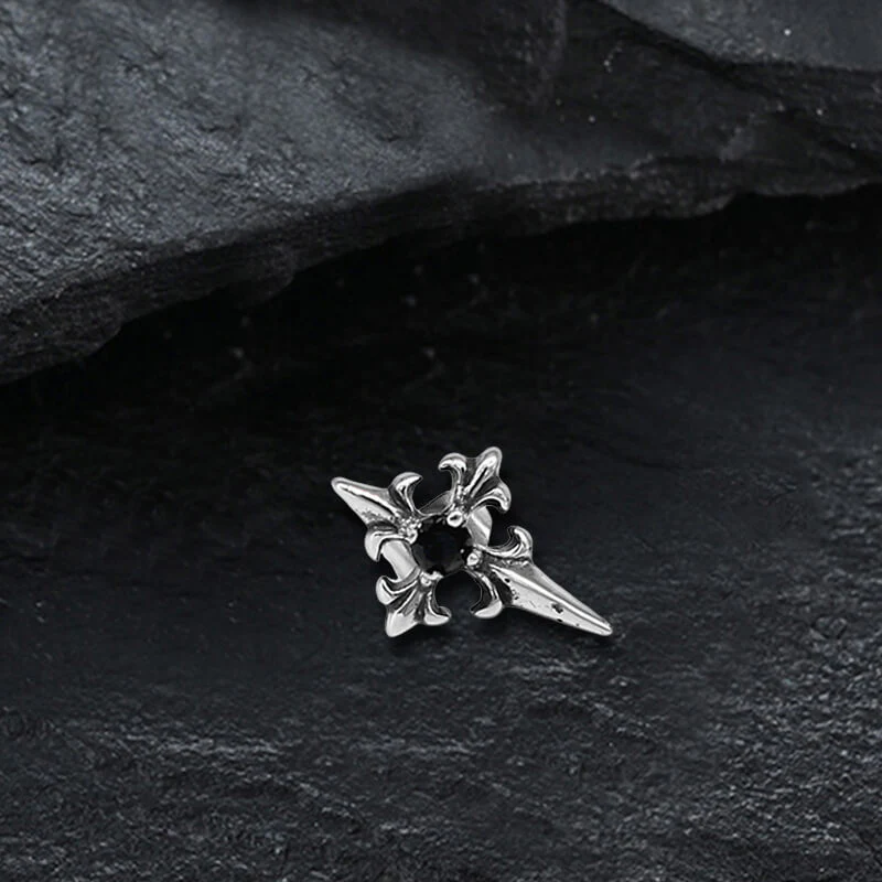 13210-cross-inlaid-black-stone-stainless-steel-earrings-7.webp Cross Inlaid Black Stone Stainless Steel Earrings