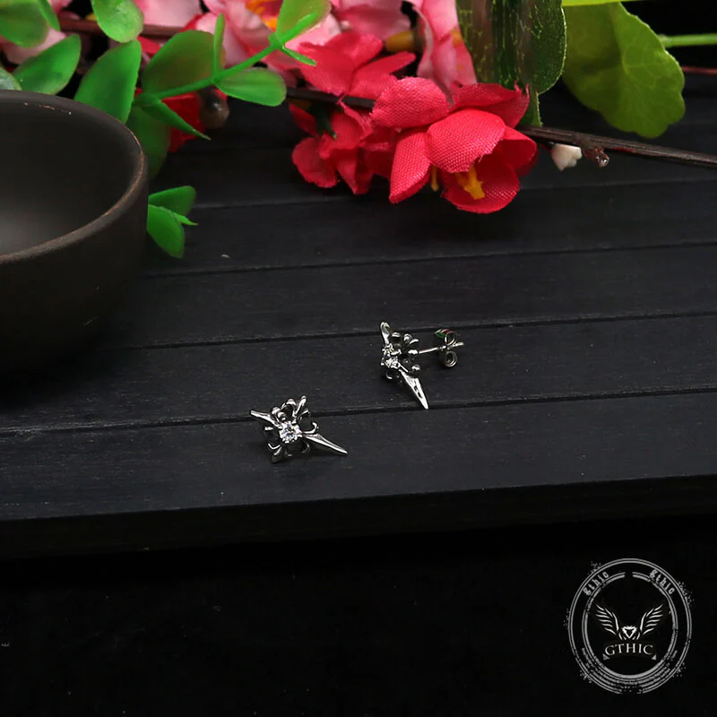 13210-cross-inlaid-black-stone-stainless-steel-earrings-9.webp Cross Inlaid Black Stone Stainless Steel Earrings