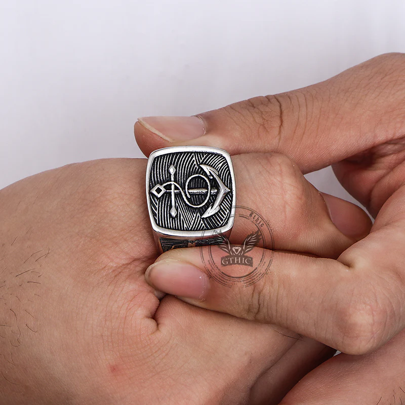 13251-nordic-anchor-compass-stainless-steel-ring-2.webp Nordic Anchor Compass Stainless Steel Ring
