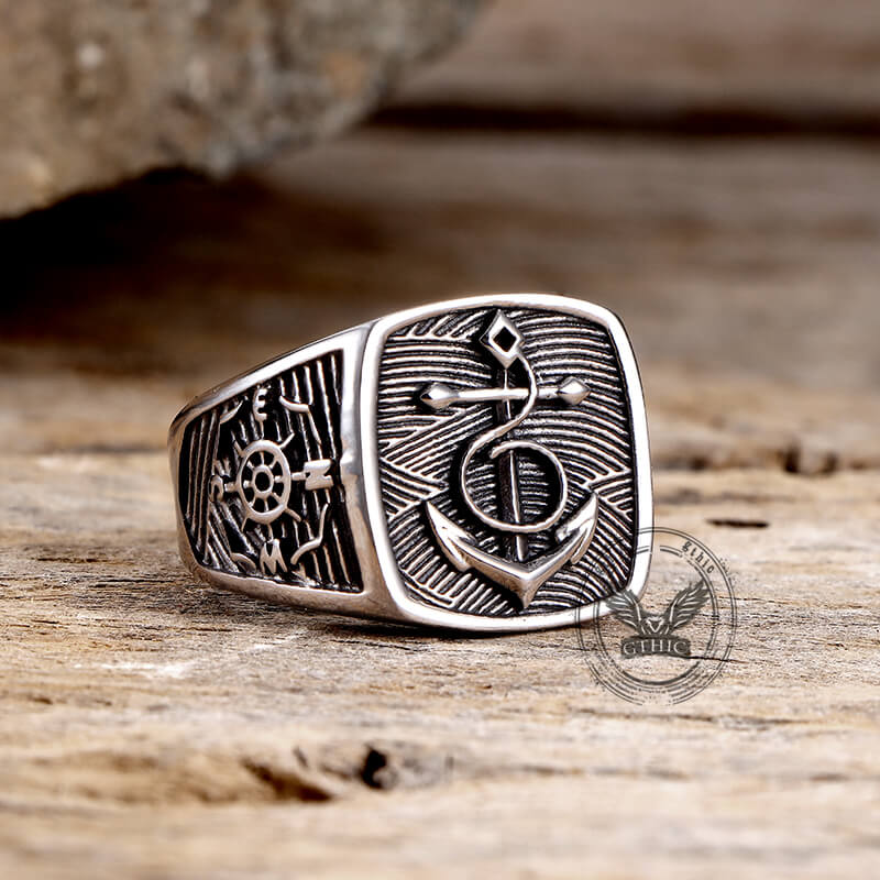 13251-nordic-anchor-compass-stainless-steel-ring-4.jpg Nordic Anchor Compass Stainless Steel Ring