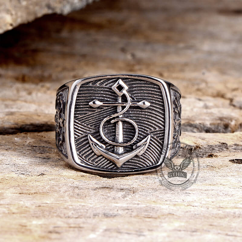 13251-nordic-anchor-compass-stainless-steel-ring-7.jpg Nordic Anchor Compass Stainless Steel Ring