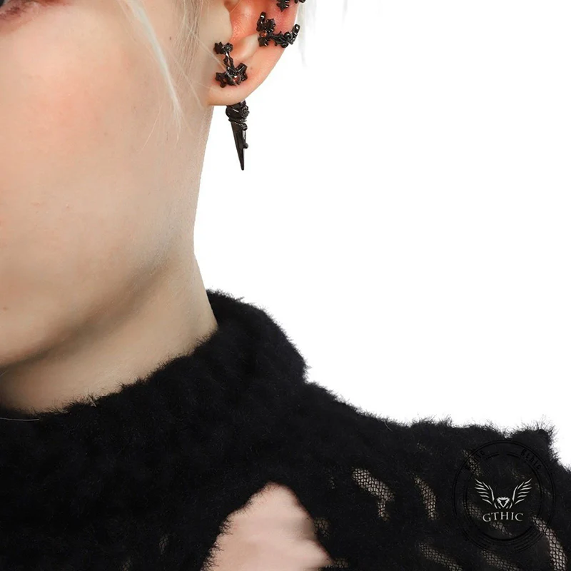13349-gothic-rose-sword-stainless-steel-stud-earrings-2.webp Gothic Rose Sword Stainless Steel Stud Earrings