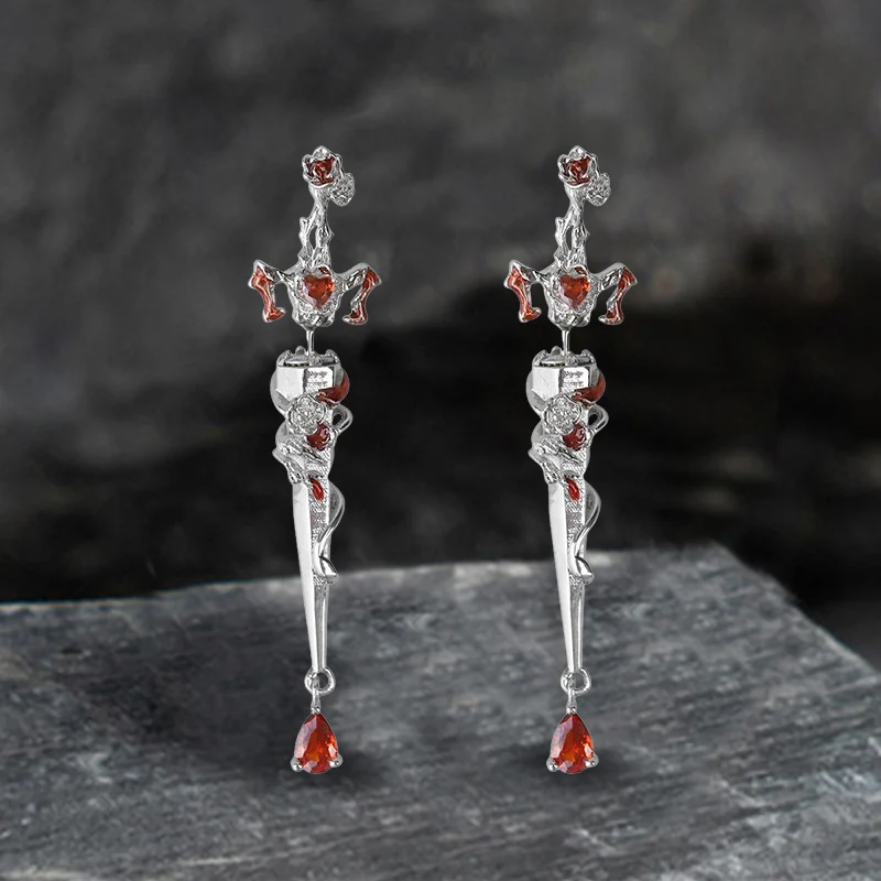 13349-gothic-rose-sword-stainless-steel-stud-earrings-3.webp Gothic Rose Sword Stainless Steel Stud Earrings
