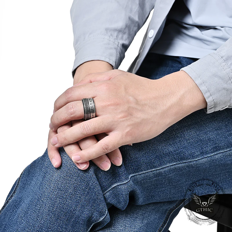 13411-celtic-knot-runes-viking-spinner-stainless-steel-ring-2.webp Celtic Knot Runes Viking Spinner Stainless Steel Ring