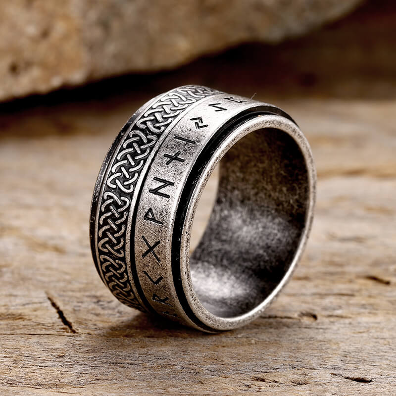 13419-retro-7-retro-7-variation-1.jpg Celtic Knot Runes Viking Spinner Stainless Steel Ring