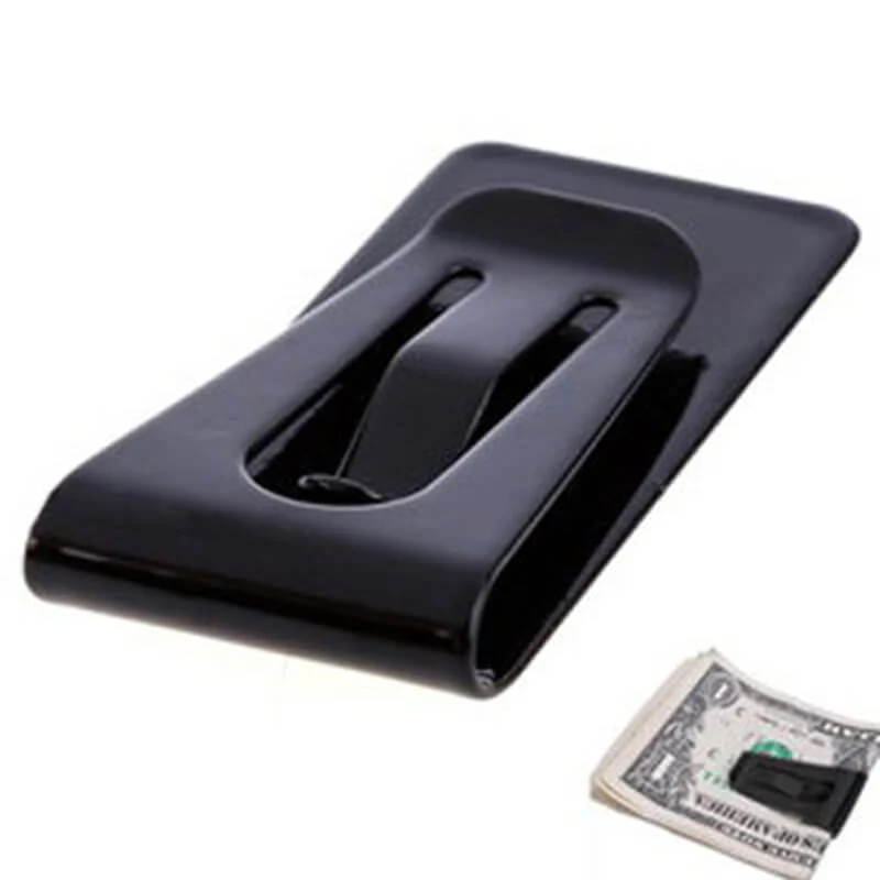 Solid Color Multi Functional Stainless Steel Money Clip