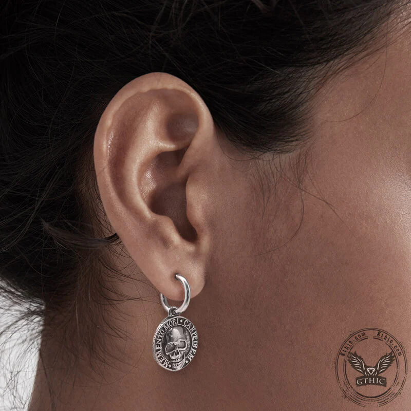 13504-carpe-diem-skull-stainless-steel-earrings-3.webp Carpe Diem Skull Stainless Steel Earrings