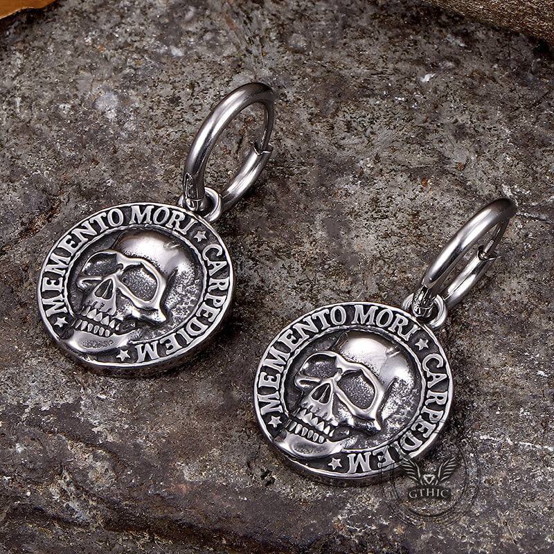 13504-carpe-diem-skull-stainless-steel-earrings-5.jpg Carpe Diem Skull Stainless Steel Earrings