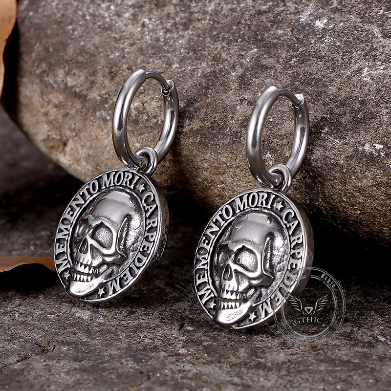 13504-carpe-diem-skull-stainless-steel-earrings-6.jpg Carpe Diem Skull Stainless Steel Earrings