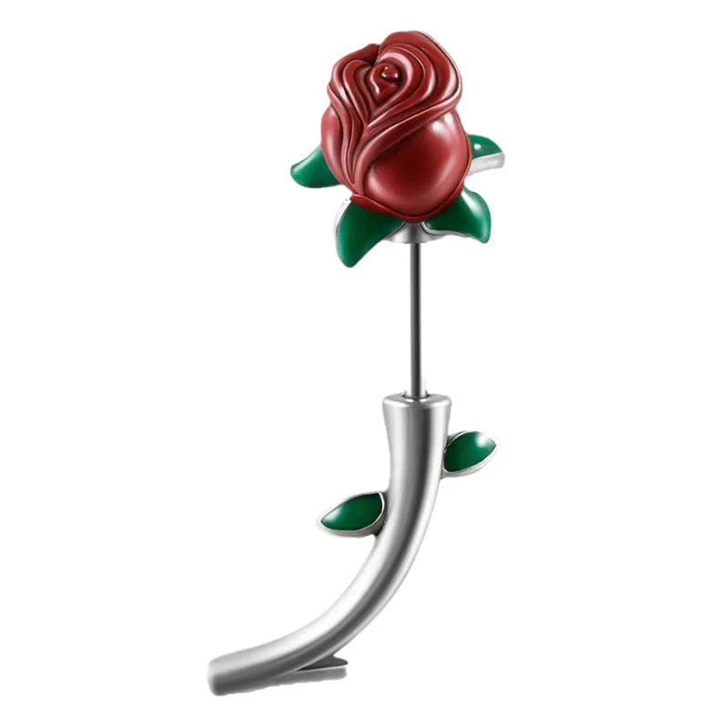 Rose Buds Stainless Steel Piercing Earrings