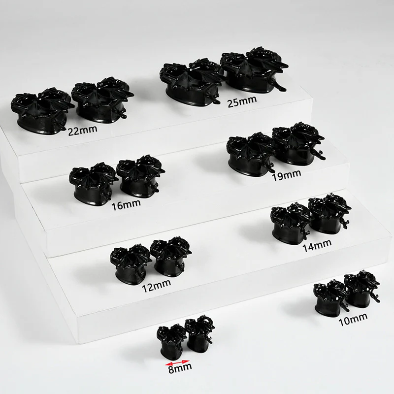 Heart Shape Double Dragon Stainless Steel Ear Gauge