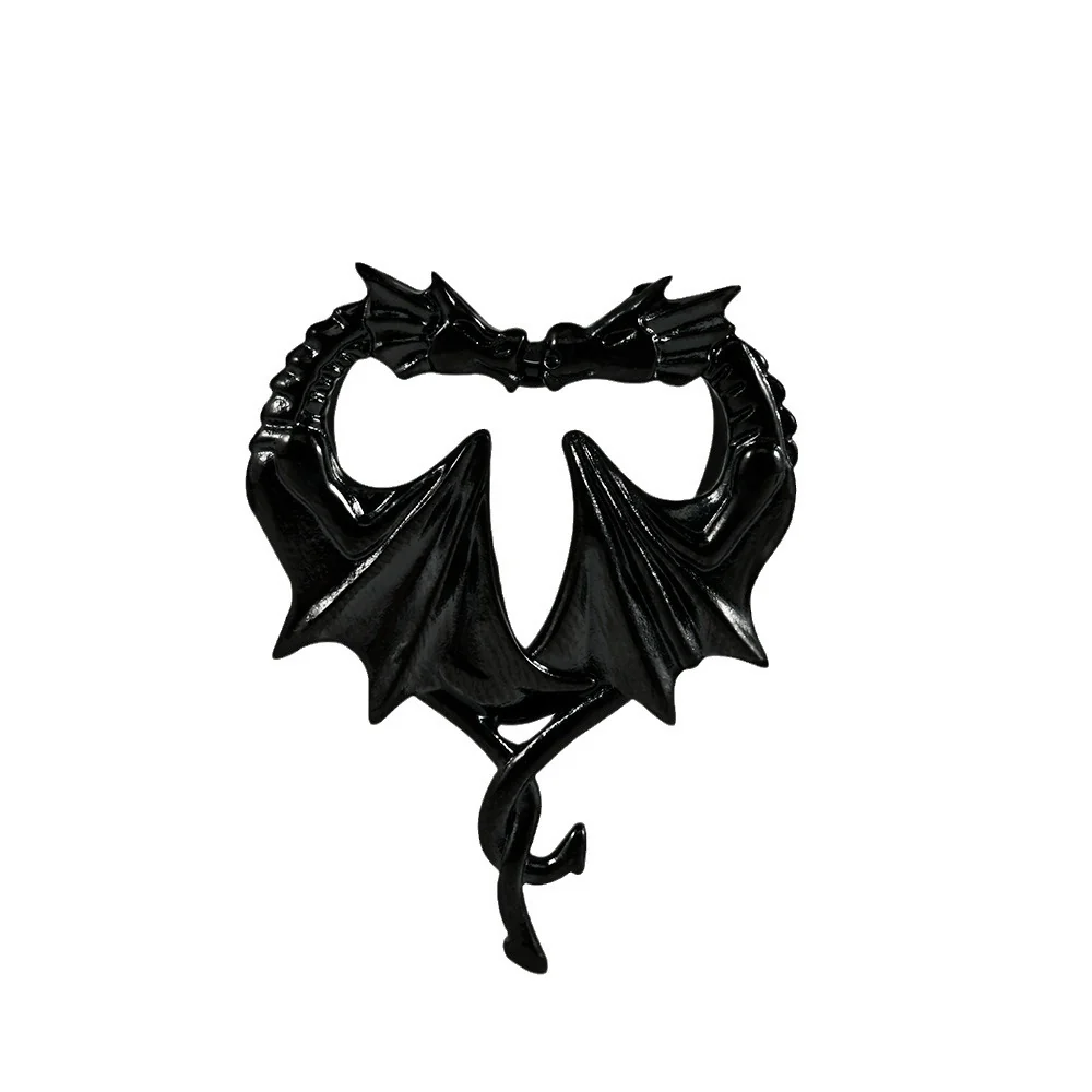 Heart Shape Double Dragon Stainless Steel Ear Gauge