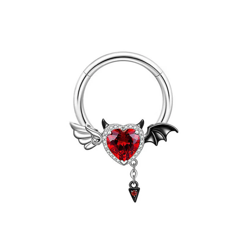13545-heart-shaped-devil-wings-stainless-steel-piercing-ring-5.webp Heart Shaped Devil Wings Stainless Steel Piercing Ring