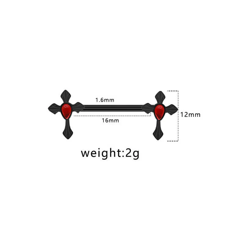 13558-double-cross-stainless-steel-nipple-ring-piercing-11.webp Double Cross Stainless Steel Nipple Ring Piercing