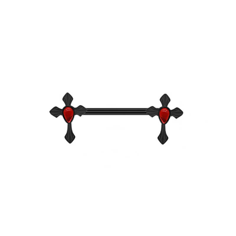 13558-double-cross-stainless-steel-nipple-ring-piercing-7.webp Double Cross Stainless Steel Nipple Ring Piercing