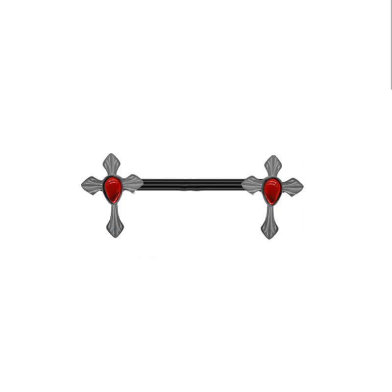 13558-double-cross-stainless-steel-nipple-ring-piercing-8.webp Double Cross Stainless Steel Nipple Ring Piercing