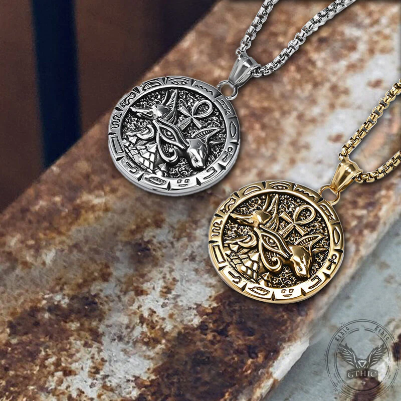 13584-vintage-anubis-ankh-cross-stainless-steel-pendant-1.webp Vintage Anubis Ankh Cross Stainless Steel Pendant