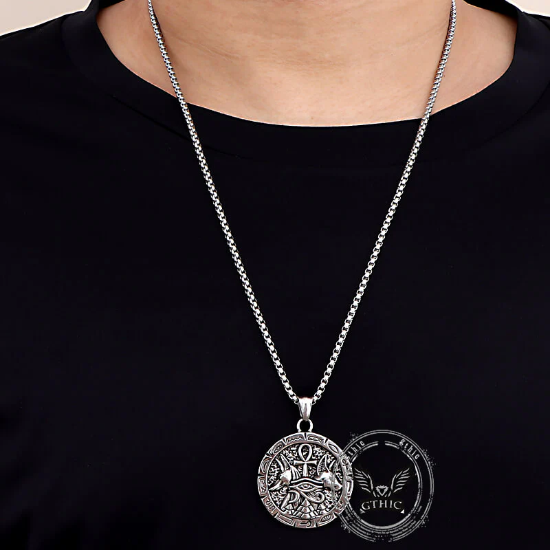 13584-vintage-anubis-ankh-cross-stainless-steel-pendant-4.webp Vintage Anubis Ankh Cross Stainless Steel Pendant