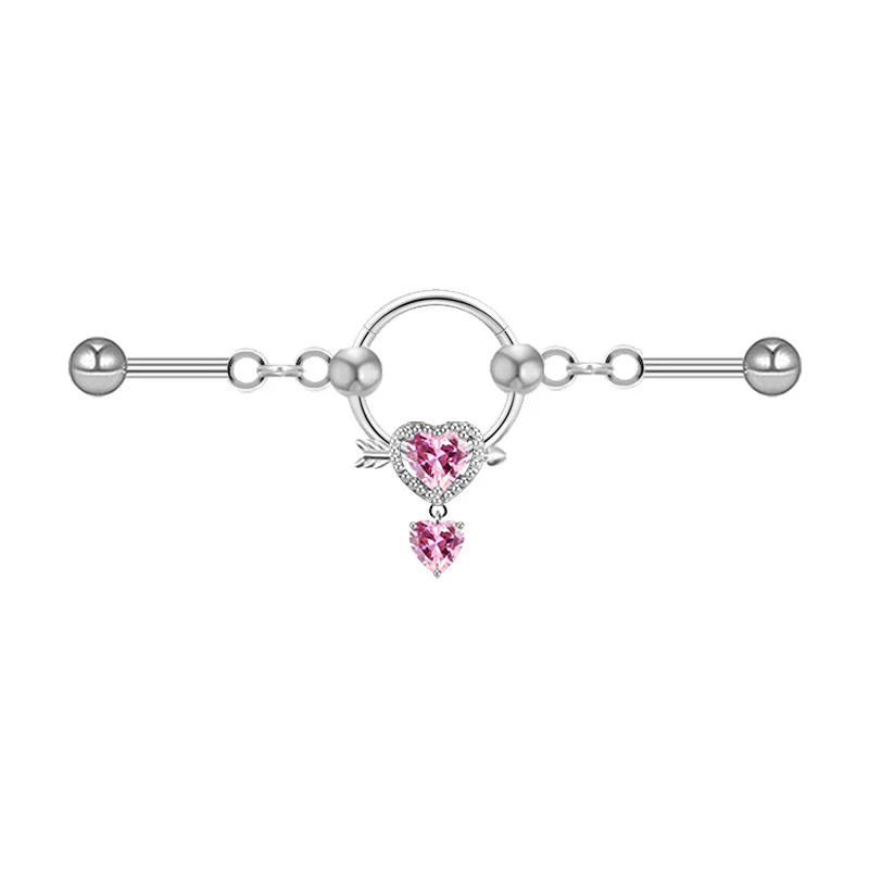 Simple Butterfly Star Stainless Steel Industrial Piercing