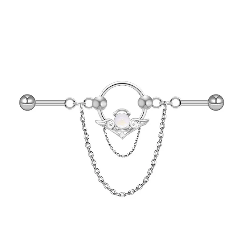 Simple Butterfly Star Stainless Steel Industrial Piercing