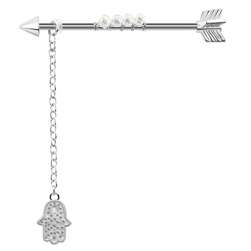 Arrow Chain Design Stainless Steel Industrial Piercing