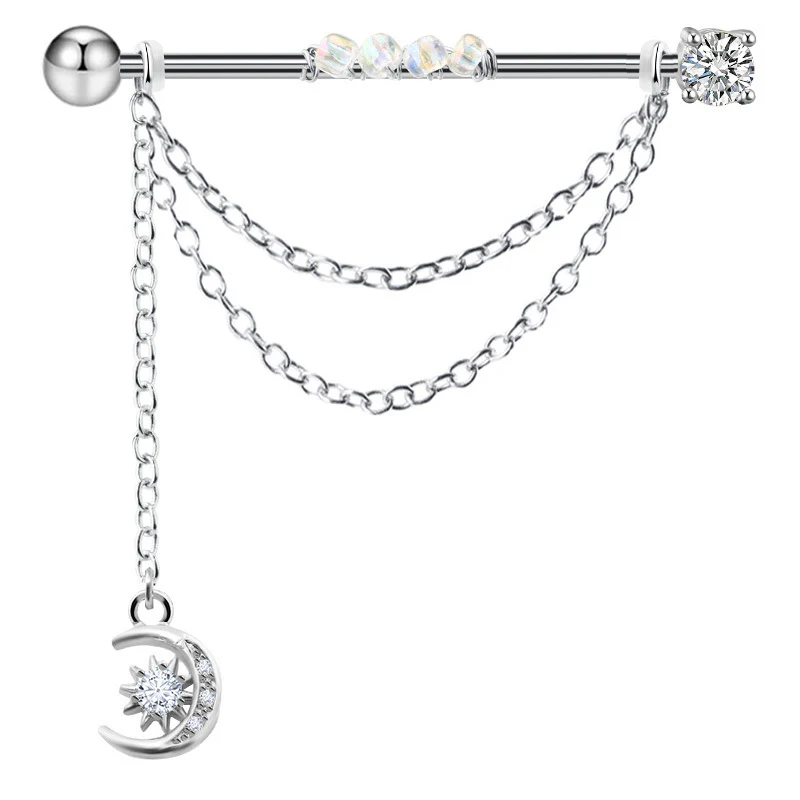 Arrow Chain Design Stainless Steel Industrial Piercing