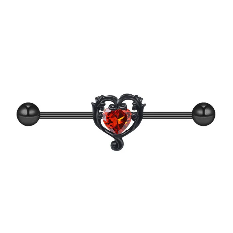 13622-gothic-skull-moon-stainless-steel-industrial-piercing-10.webp Gothic Skull Moon Stainless Steel Industrial Piercing