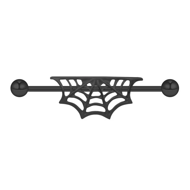 13622-gothic-skull-moon-stainless-steel-industrial-piercing-19.webp Gothic Skull Moon Stainless Steel Industrial Piercing