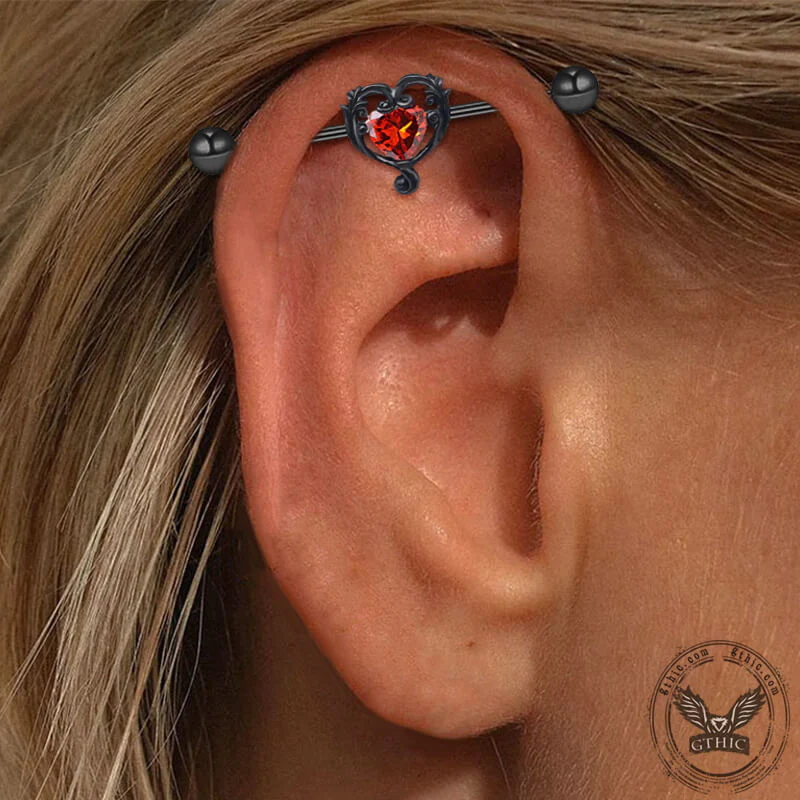 13622-gothic-skull-moon-stainless-steel-industrial-piercing-20.webp Gothic Skull Moon Stainless Steel Industrial Piercing
