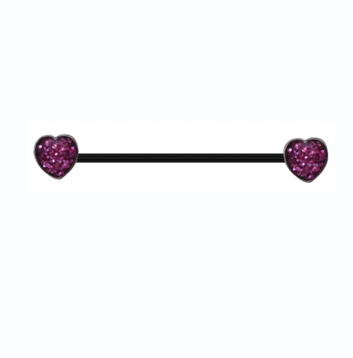 13629-g-black-g-black-variation-1.webp Gothic Skull Moon Stainless Steel Industrial Piercing