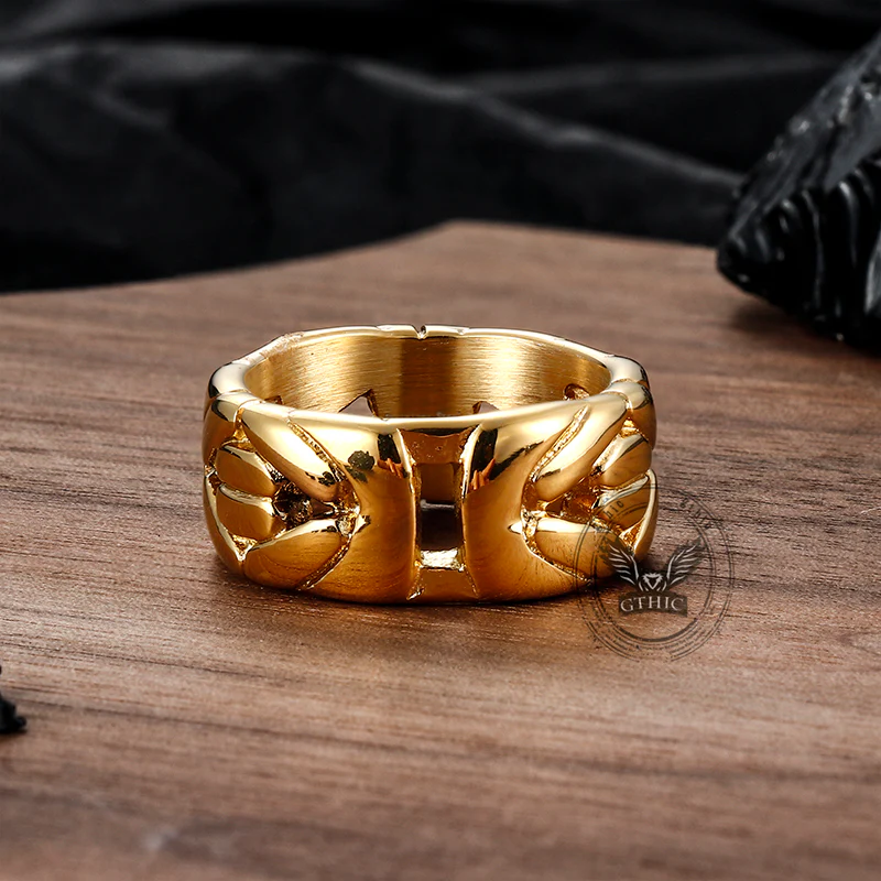 13741-simple-v-shaped-emperor-chain-couple-stainless-steel-ring-5.webp Simple V-shaped Emperor Chain Couple Stainless Steel Ring