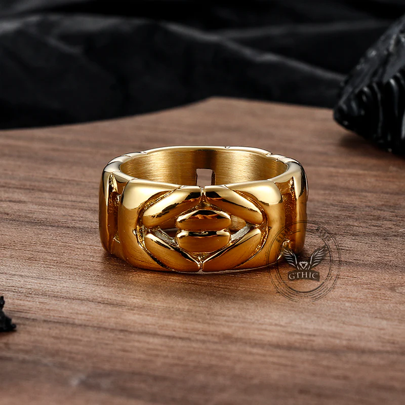 13741-simple-v-shaped-emperor-chain-couple-stainless-steel-ring-6.webp Simple V-shaped Emperor Chain Couple Stainless Steel Ring
